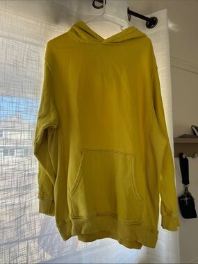 aerie Hooded Pullover in Mustard